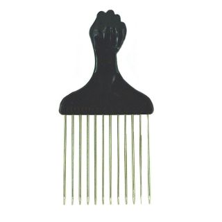 American Dream Small Metal Afro Pick: Fist