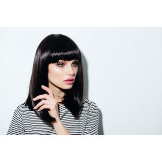 Lady Gaga Wig by American Dream in Black - cut and styled to mid length